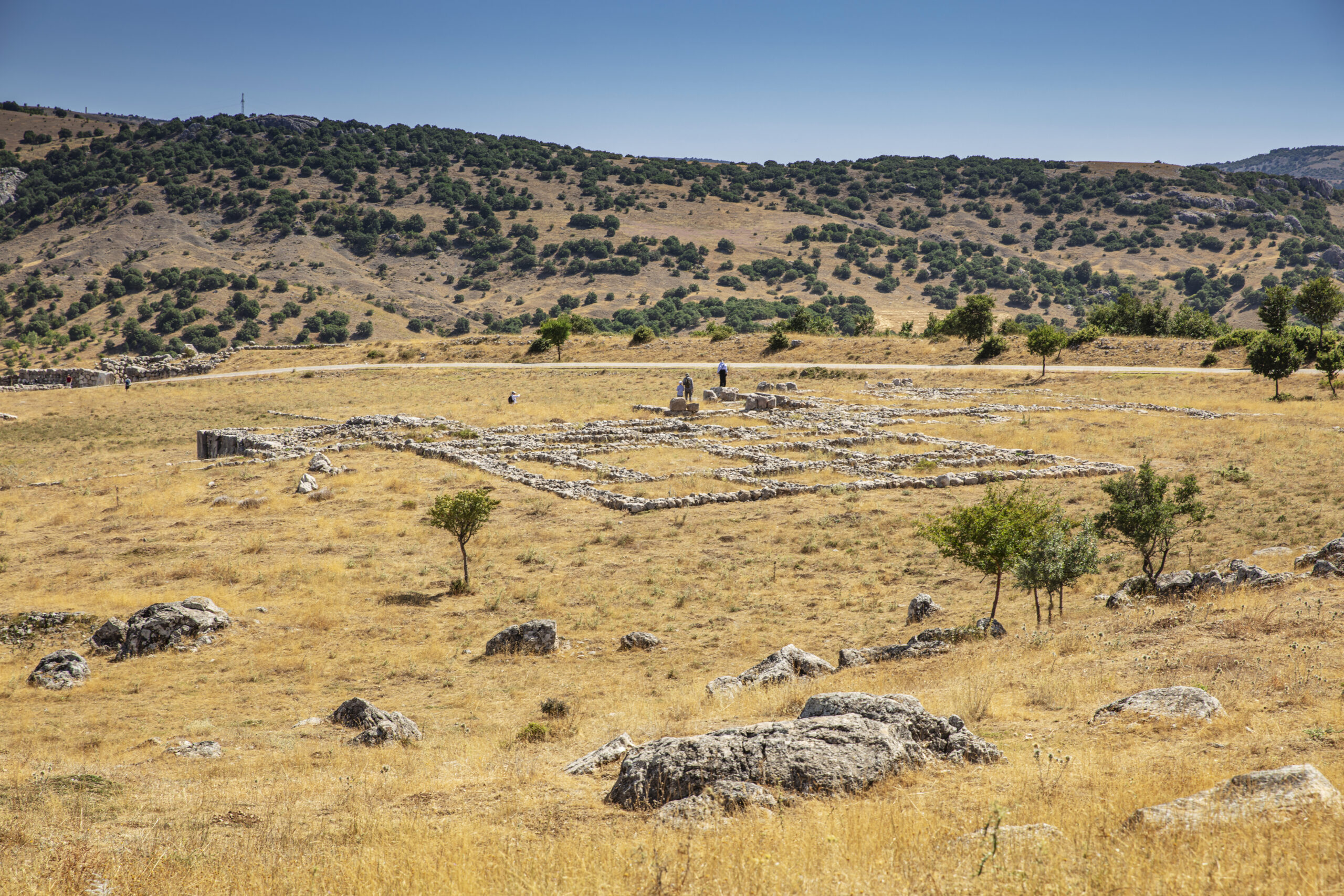General view of Hattusa was the capital of the Hittite Empire in the late Bronze Age. Corum, Turkey.
